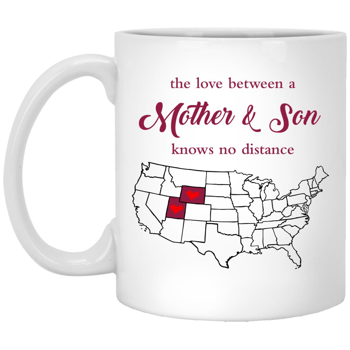 Wyoming Utah The Love Between Mother And Son Mug - Mug Teezalo