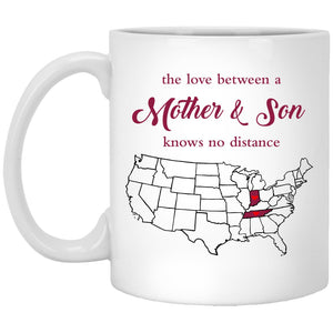 Tennessee Indiana The Love Between Mother And Son Mug - Mug Teezalo