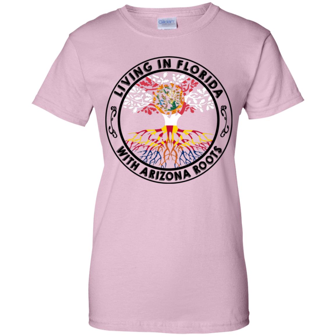 Living In Florida With Arizona Roots T Shirt - T-shirt Teezalo
