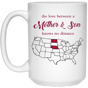 North Dakota Nebraska The Love Between Mother And Son Mug - Mug Teezalo