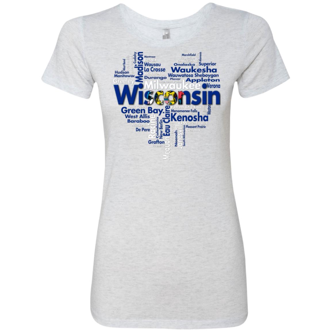 Wisconsin Heart City T-Shirt - T-shirt Teezalo