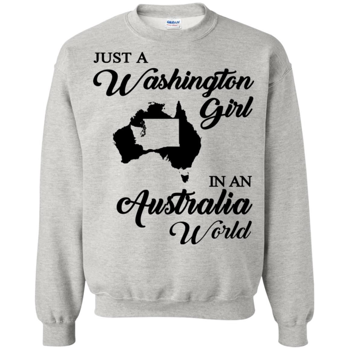 Just A Washington Girl In An Australia World T-Shirt - T-shirt Teezalo