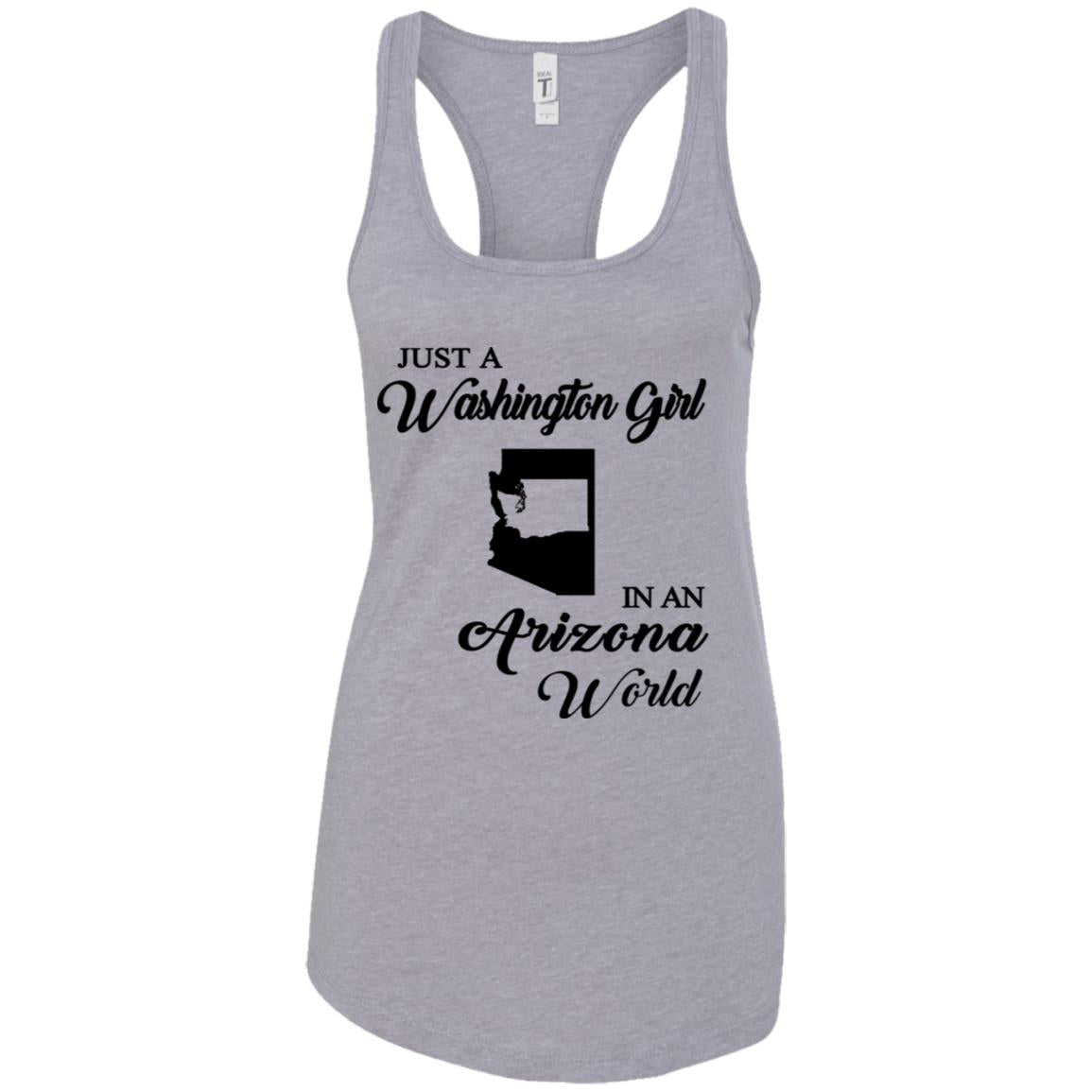 Just A Washington Girl In An Arizona World T-Shirt - T-shirt Teezalo