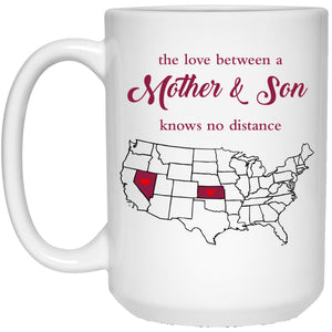 Kansas Nevada The Love Between Mother And Son Mug - Mug Teezalo