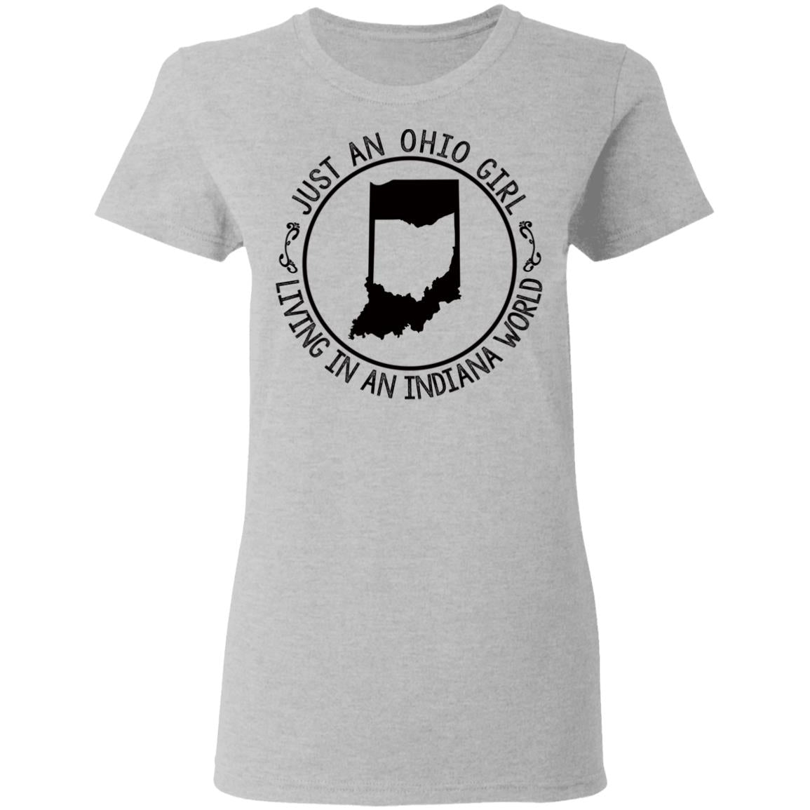 Ohio Girl In Indiana World Hoodie - Hoodie Teezalo