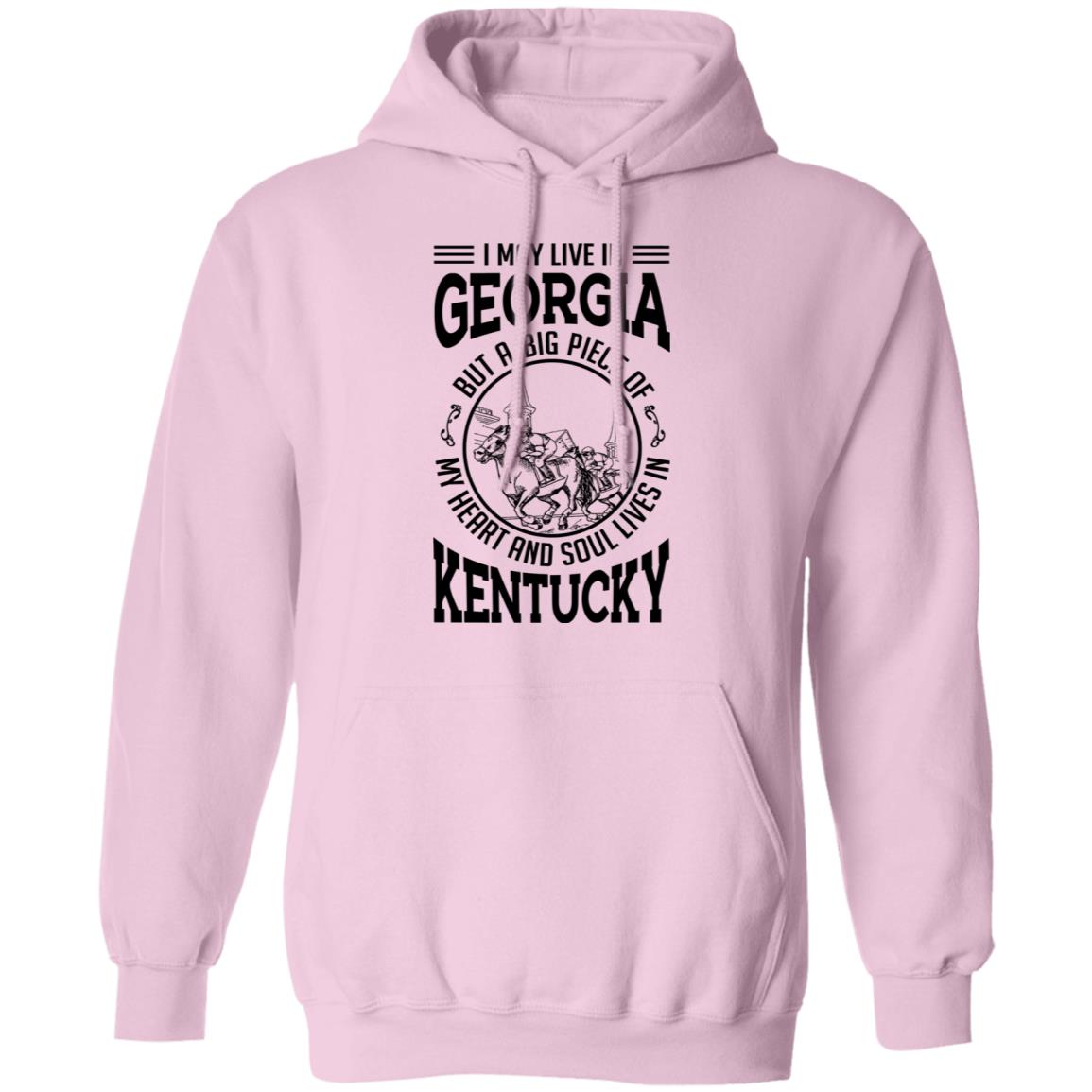 I May Live In Georgia But My Heart And Soul Live In Kentucky T-Shirt - T-shirt Teezalo