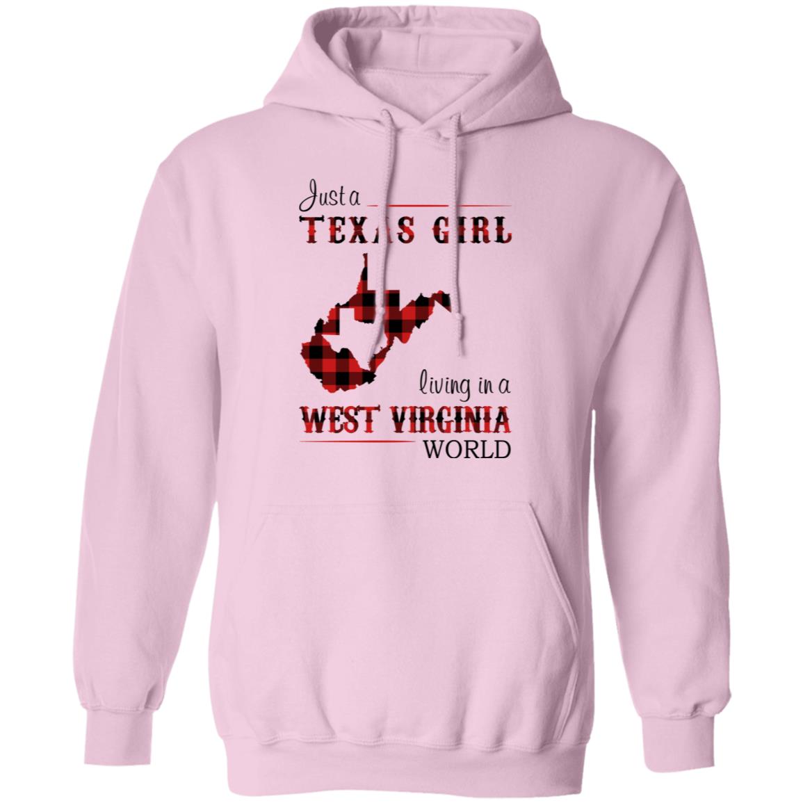 Just A Texas Girl Living In A West Virginia World T- Shirt - T-shirt Teezalo