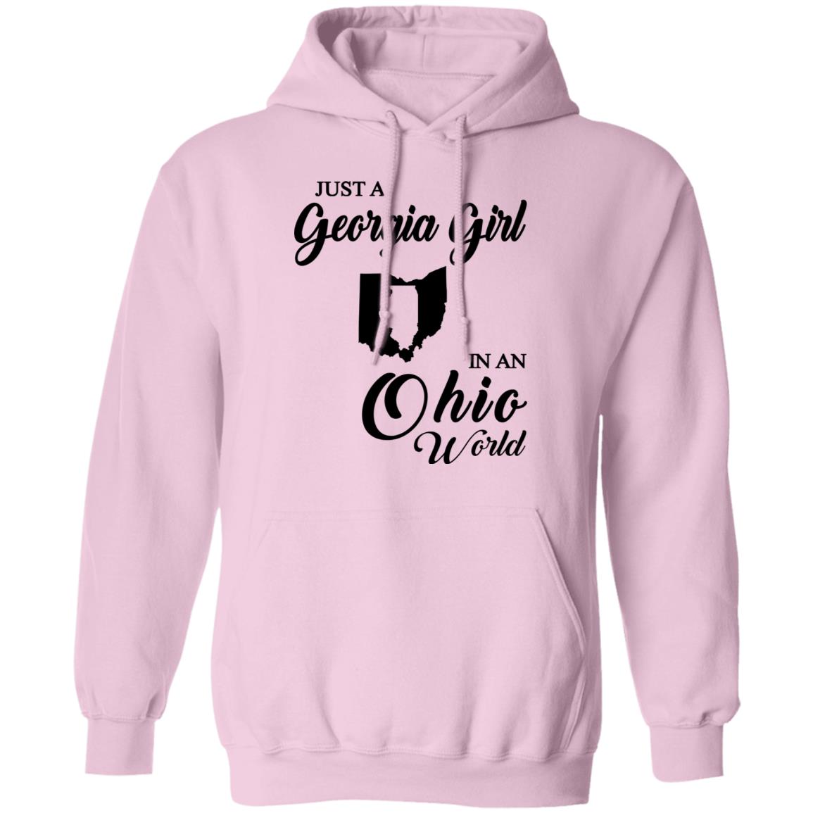 Just A Georgia Girl In An Ohio World T-Shirt - T-Shirt Teezalo