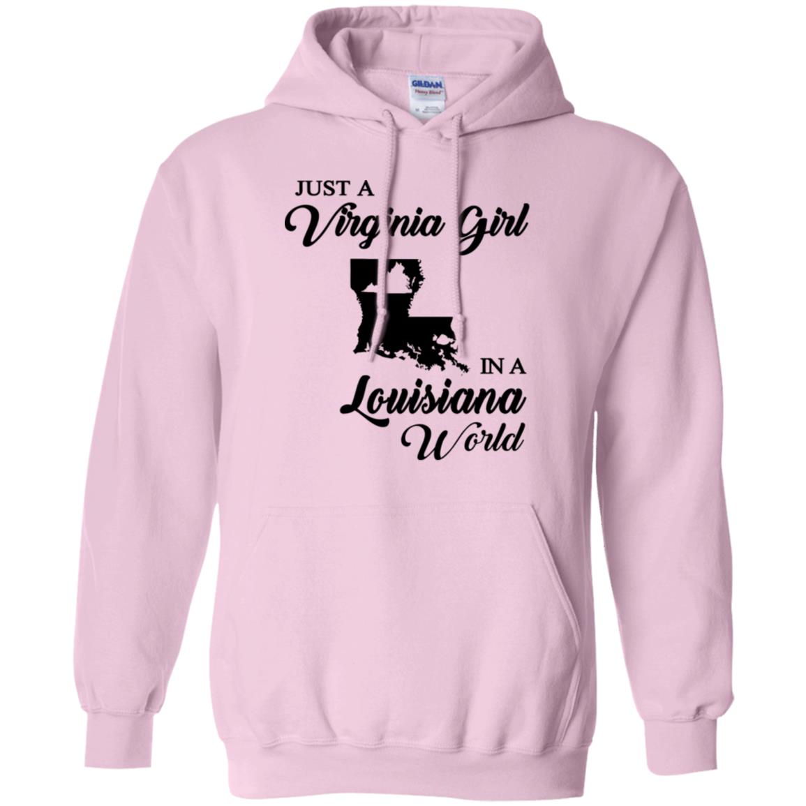 Just A Virginia Girl In A Louisiana World T-Shirt - T-shirt Teezalo