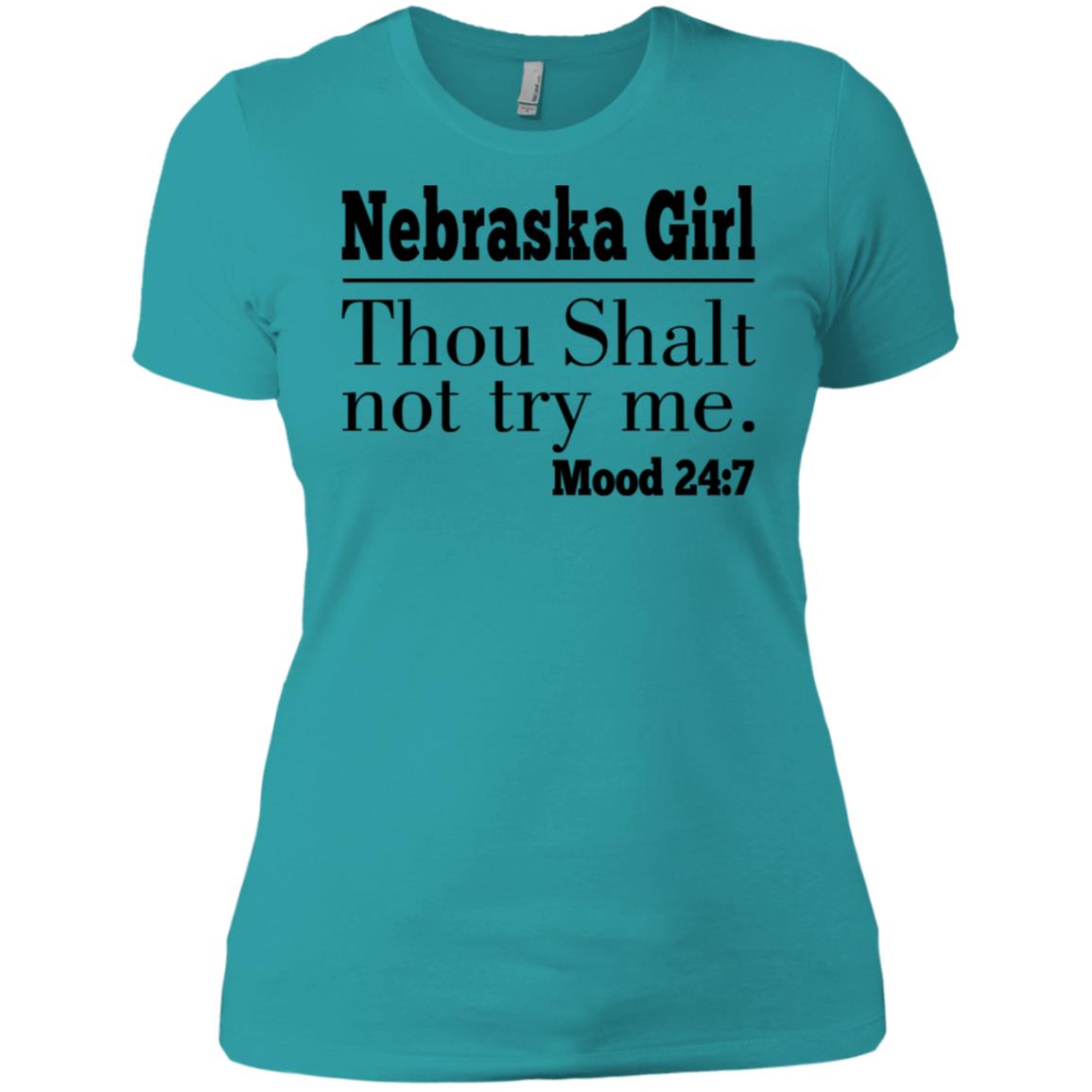 Nebraska Girl Thou Shalt Not Try Me T-Shirt - T-shirt Teezalo