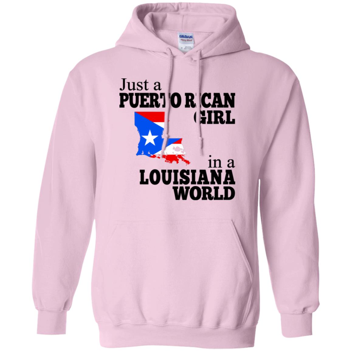 Just A Puerto Rican Girl In A Louisiana World T Shirt - T-shirt Teezalo