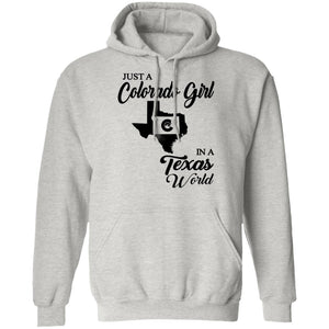Just A Colorado Girl In A Texas World T-shirt - T-shirt Teezalo