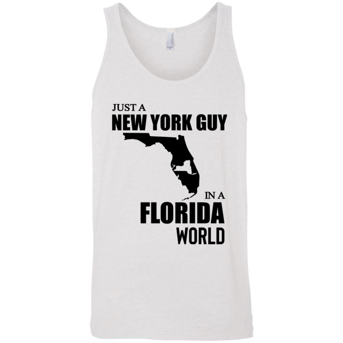 Just A New York Guy In A Florida World T-Shirt - T-shirt Teezalo