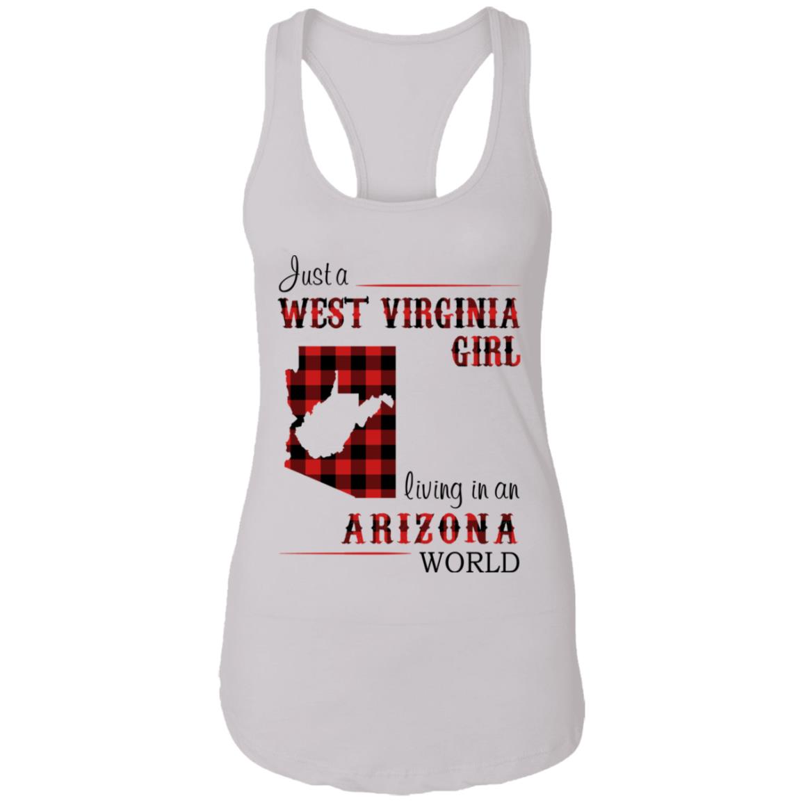 Just A West Virginia Girl Living An Arizona World T Shirt - T-shirt Teezalo