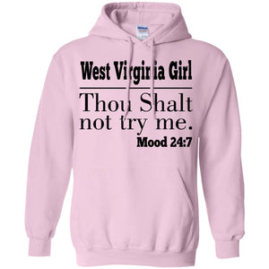 West Virginia Girl Thou Shalt Not Try Me T Shirt - T-shirt Teezalo