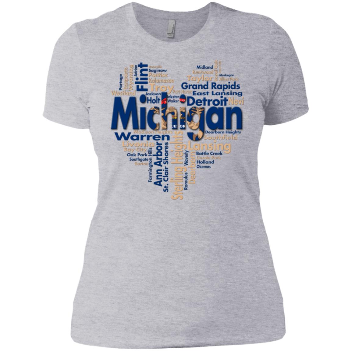 Michigan City Heart T-Shirt - T-shirt Teezalo