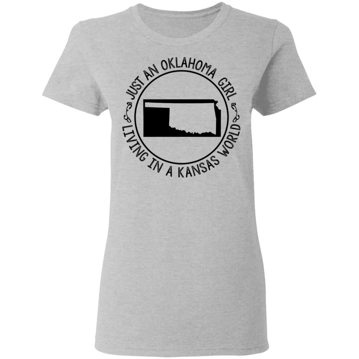 Oklahoma Girl In Kansas World Hoodie - Hoodie Teezalo