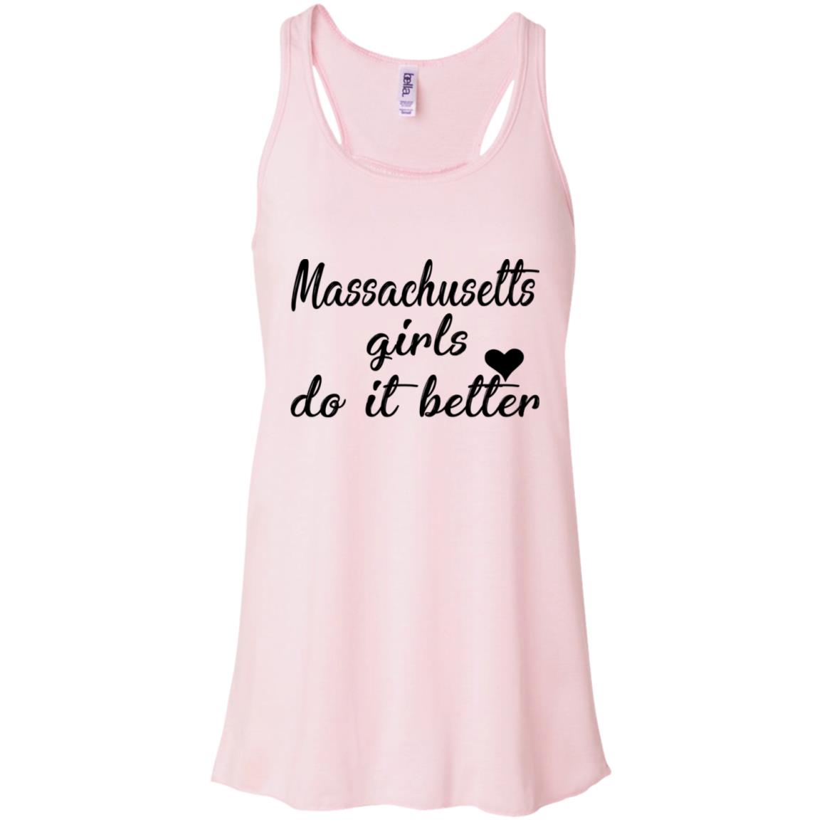 Massachusetts Girl Do It Better Racerback T-Shirt - T-shirt Teezalo