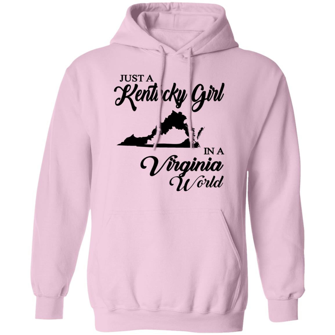 Just A Kentucky Girl In A Virginia World T-Shirt - T-shirt Teezalo
