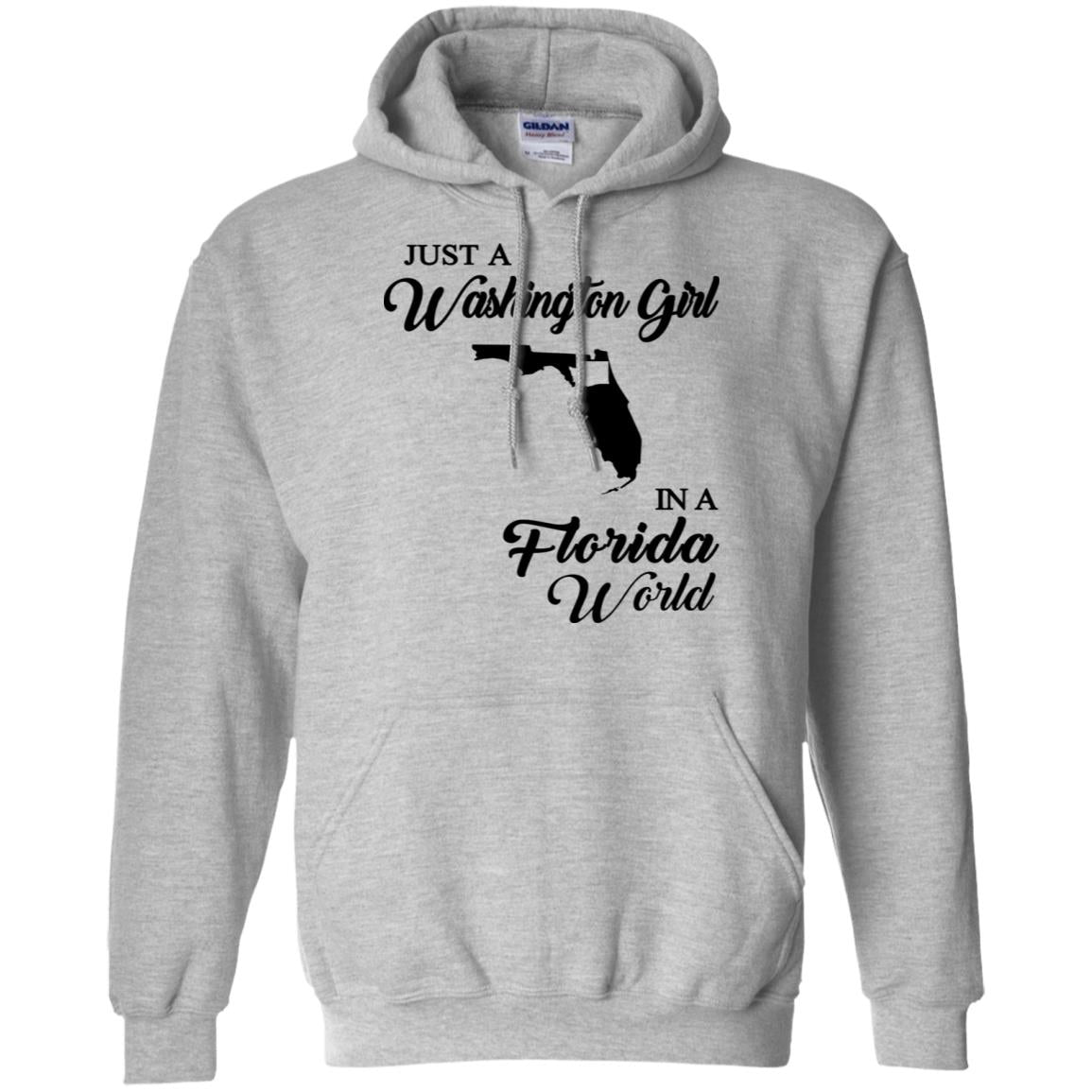 Just A Washington Girl In A Florida World T-Shirt - T-shirt Teezalo