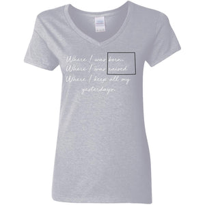 Wyoming Where I Was Born Where I Was Raised T-Shirt - T-shirt Teezalo