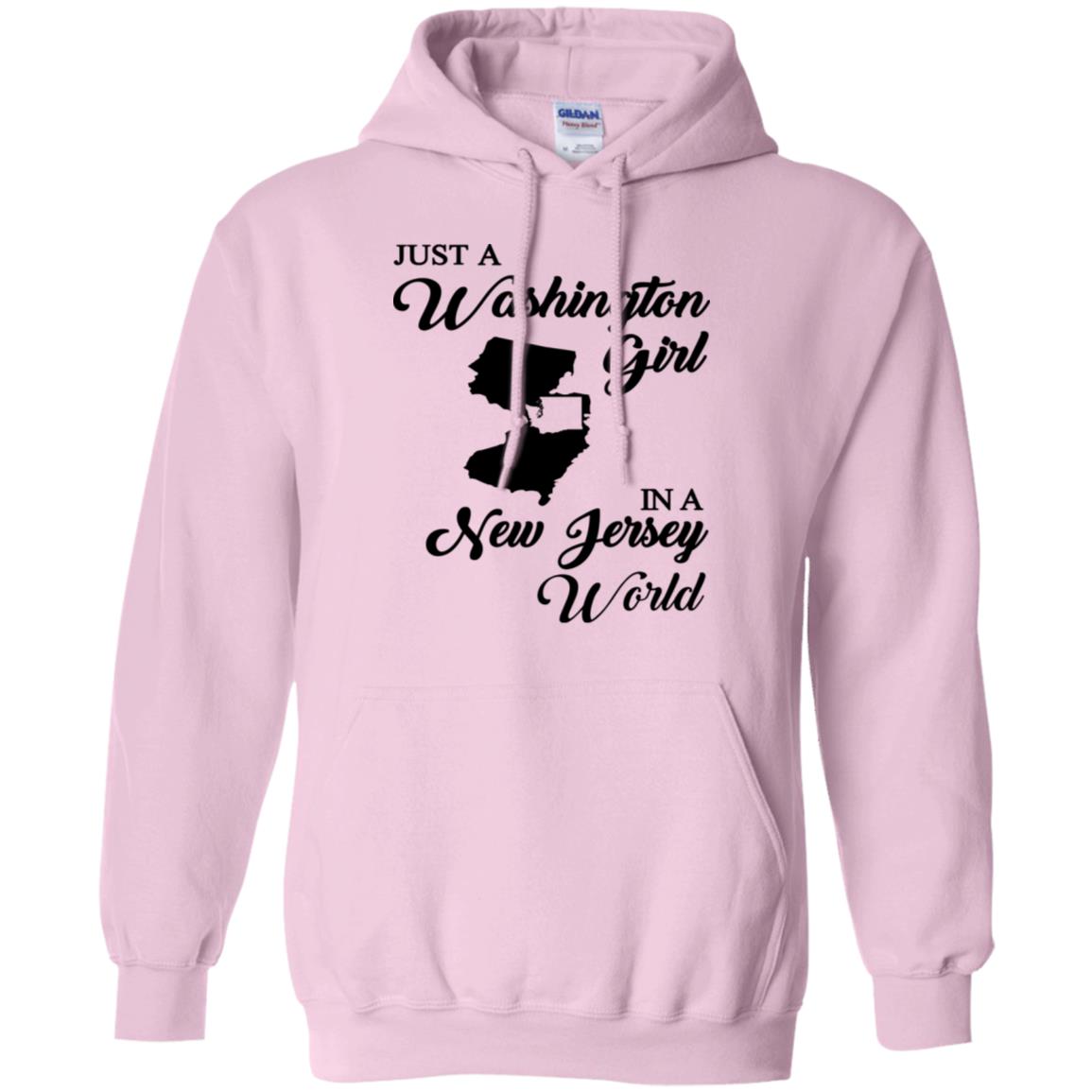 Just A Washington Girl In A New Jersey World T-Shirt - T-shirt Teezalo