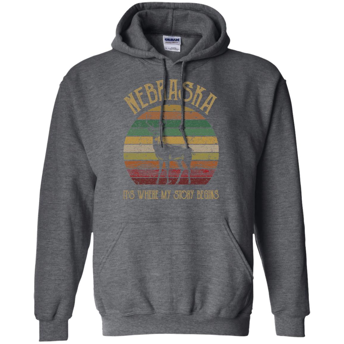 Nebraska Where My Story Begins T-Shirt - T-shirt Teezalo
