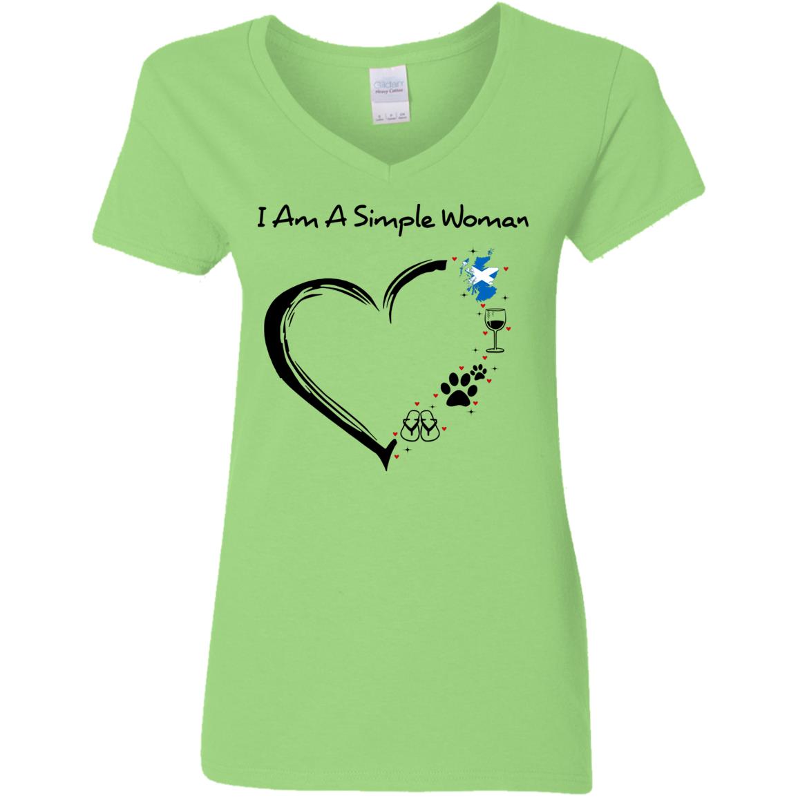 Scotland I Am A Simple Woman Hoodie - Hoodie Teezalo