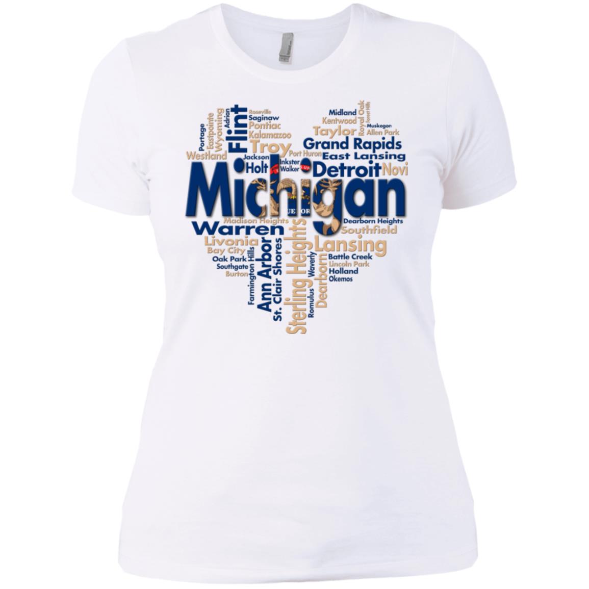 Michigan City Heart T-Shirt - T-shirt Teezalo
