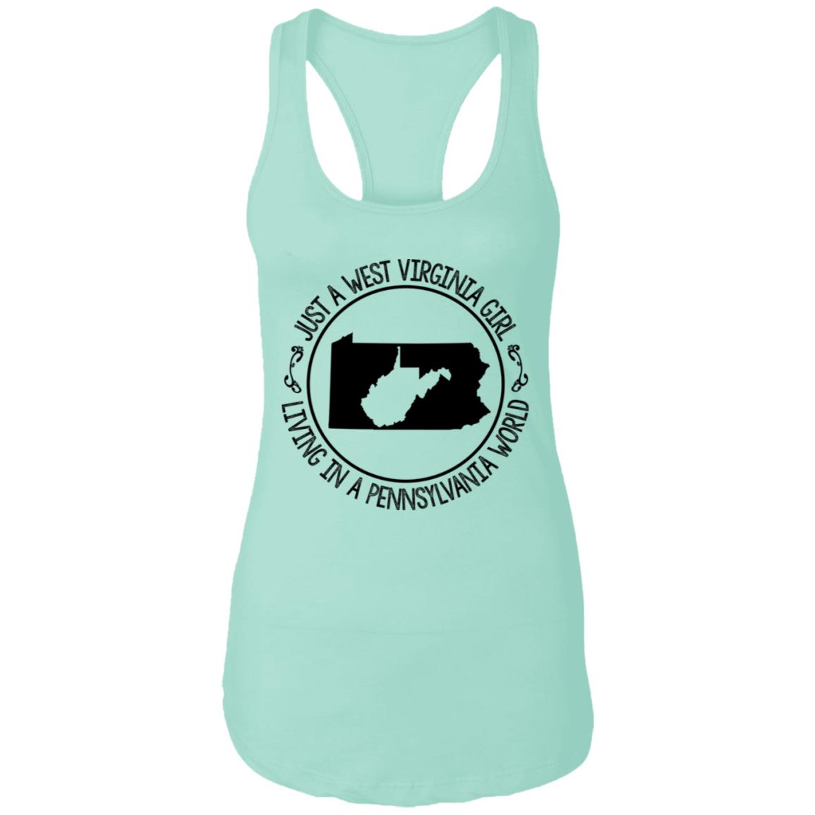 Just A West Virginia Girl Living In A Pennsylvania World Hoodie - Hoodie Teezalo