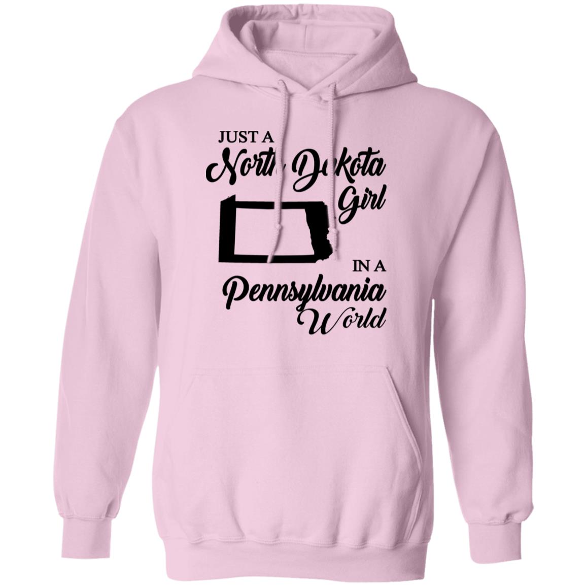 Just A North Dakota Girl In A Pennsylvania World T Shirt - T-shirt Teezalo