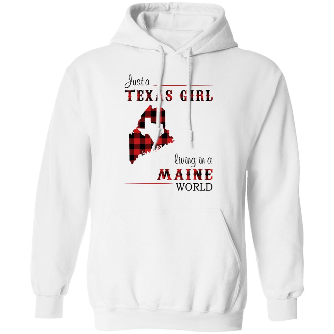 Just A Texas Girl Living In A Maine World T- Shirt - T-shirt Teezalo