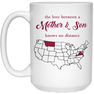 Virginia Montana The Love Between Mother And Son Mug - Mug Teezalo