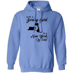 Just A Jersey Girl In A New York World T-Shirt - T-shirt Teezalo