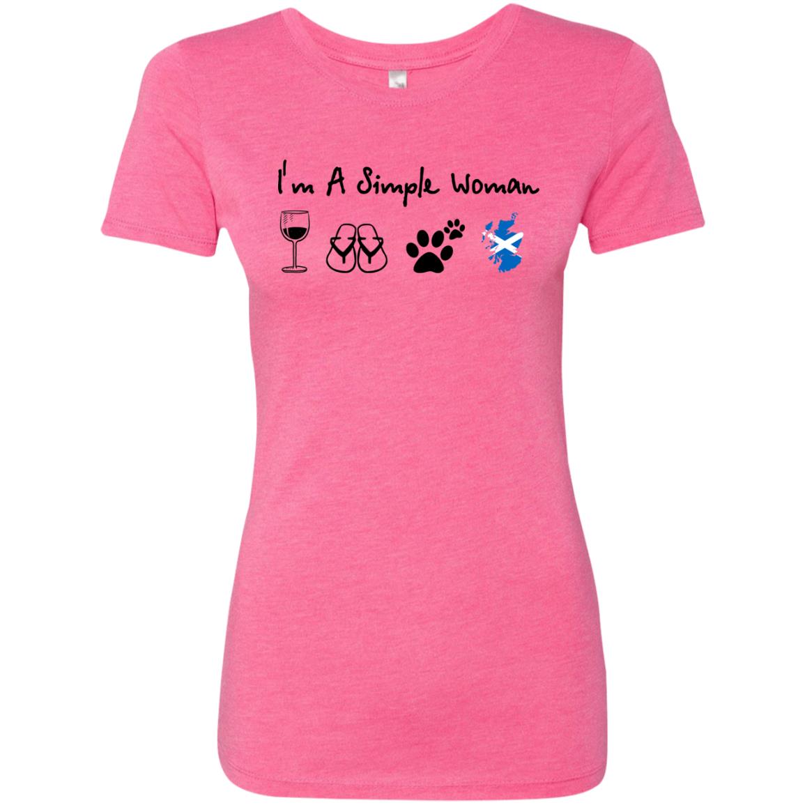 Scotland I'm Just A Simple Woman T-Shirt - Hoodie Teezalo