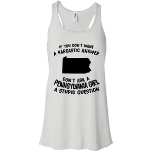 Don't Asked A Pennsylvania Girl A Stupid Question Hoodie - Hoodie Teezalo