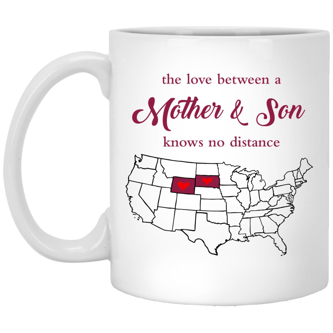Wyoming South Dakota The Love Between Mother And Son Mug - Mug Teezalo