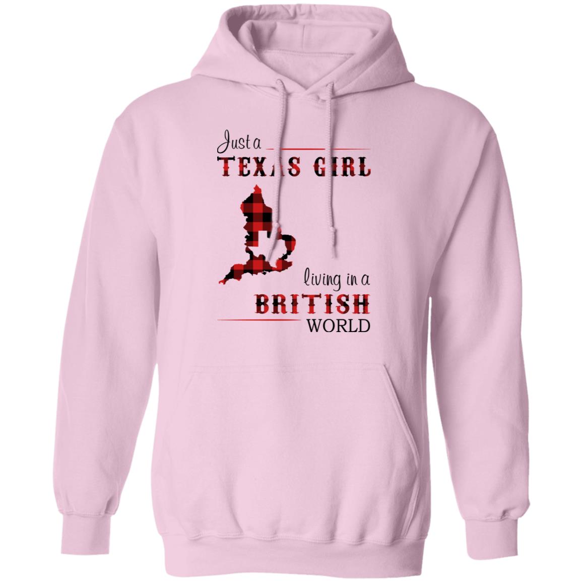 Just A Texas Girl Living In A British World T-Shirt - T-shirt Teezalo