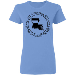 Montana Girl Living In Louisiana World Hoodie - Hoodie Teezalo