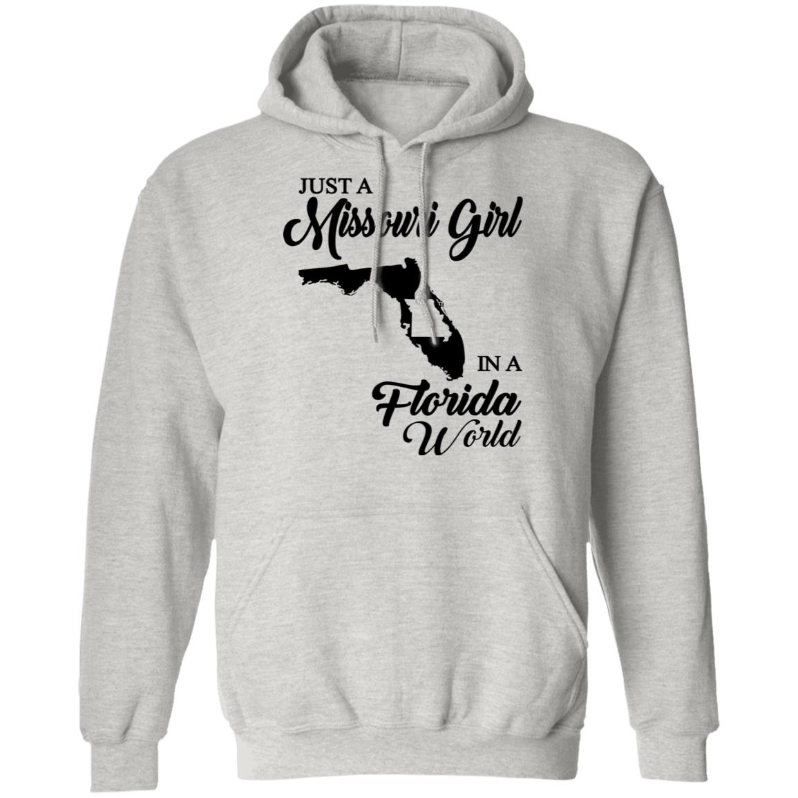 Just A Missouri Girl In A Florida World T Shirt - T-shirt Teezalo