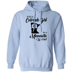 Just A Colorado Girl In A Minnesota World T-shirt - T-shirt Teezalo