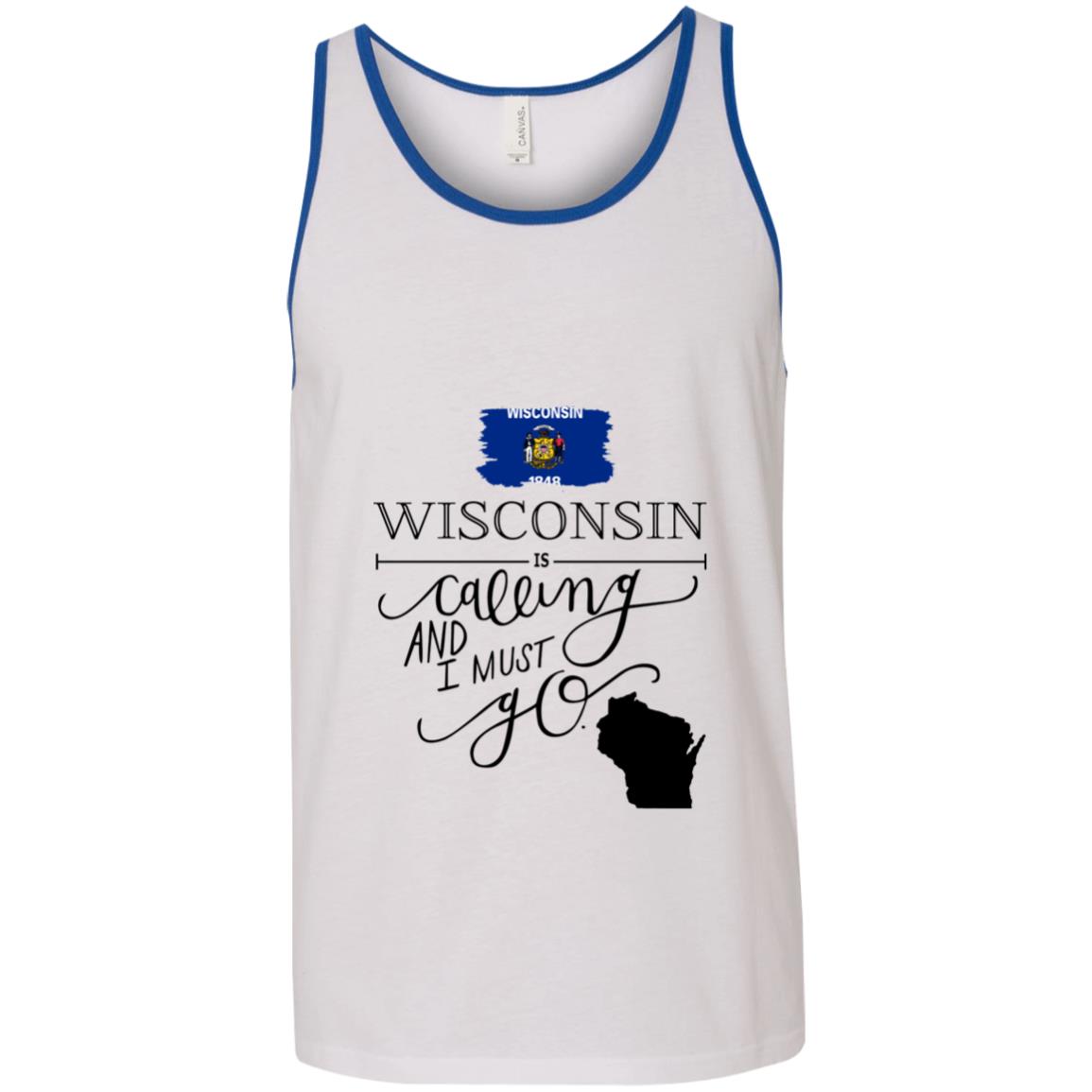 Wisconsin Is Calling And I Must Go Funny T-Shirt - T-shirt Teezalo
