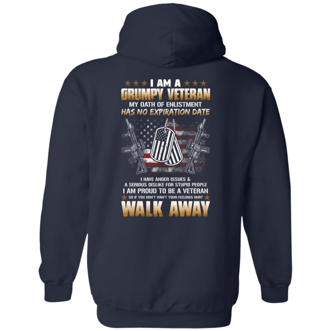 I'm A Grumpy Veteran T-shirt, My Oath Has No Expiration Date - T-shirt Veteran Teezalo