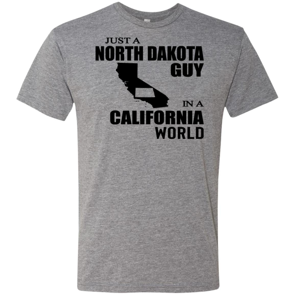 Just A North Dakota Guy In A California World Hoodie - Hoodie Teezalo