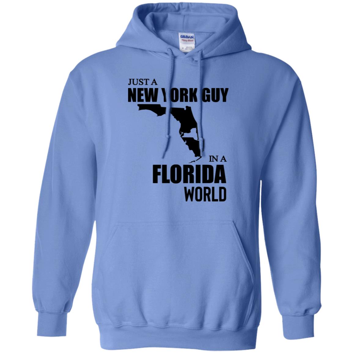 Just A New York Guy In A Florida World T-Shirt - T-shirt Teezalo