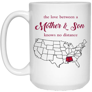 Mississippi Alabama The Love Between Mother And Son Mug - Mug Teezalo