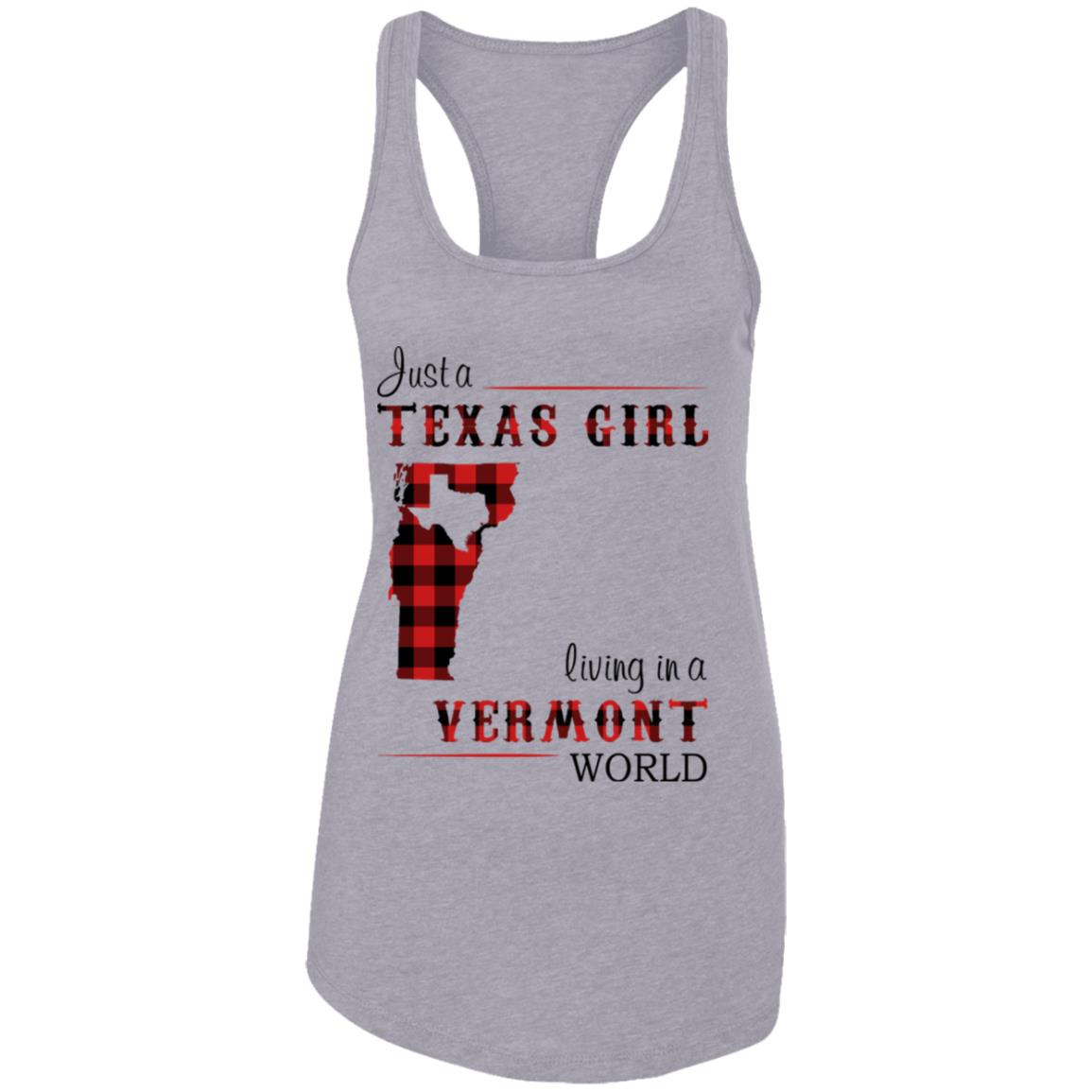 Just A Texas Girl Living In A Vermont World T- Shirt - T-shirt Teezalo
