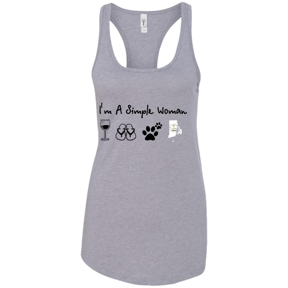 Rhode Island I'm Just A Simple Woman Hoodie - Hoodie Teezalo