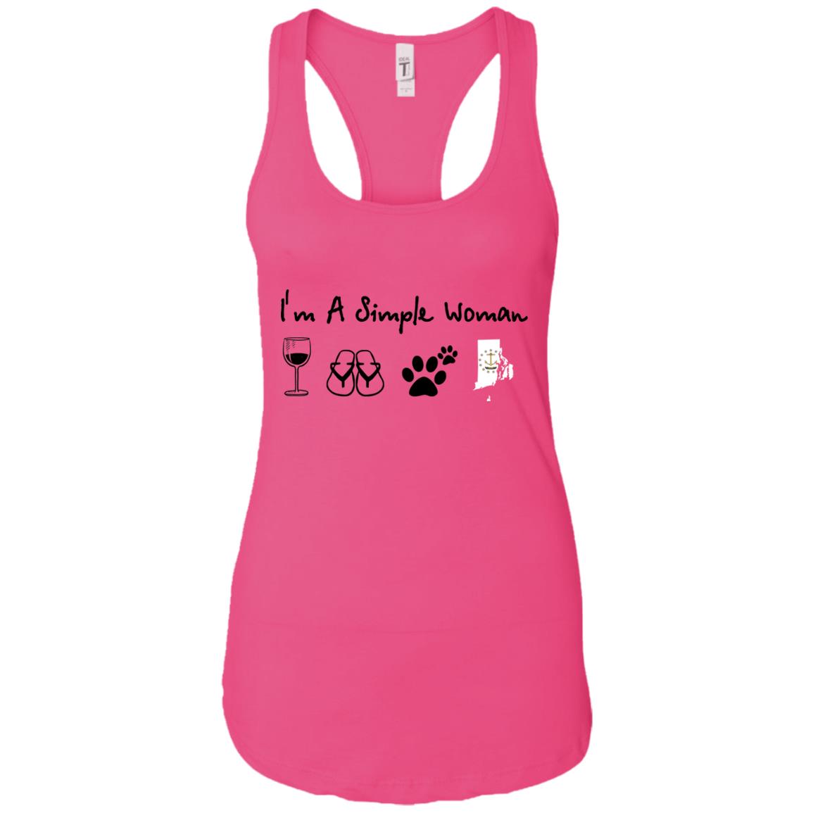 Rhode Island I'm Just A Simple Woman Hoodie - Hoodie Teezalo