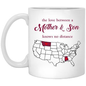 Montana Alabama The Love Between Mother And Son Mug - Mug Teezalo
